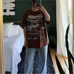 H&M oversized graphic racing tee